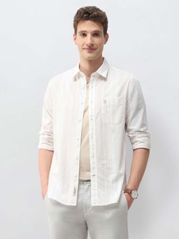 U.S. Polo Assn. Denim Co. - Brown Cotton Stripes Shirt
