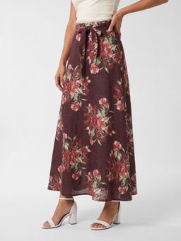 max - Women Floral Print A-Line Skirt