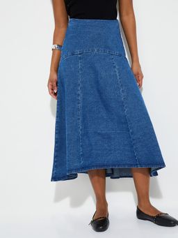 max - Women Solid Skater Skirt