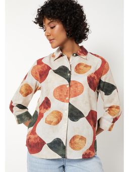 max - Women Printed Full Sleeves Shirt