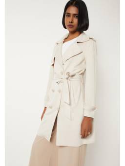 max - Women Textured Trench Overcoat
