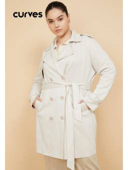 max - Women Textured Trench Overcoat