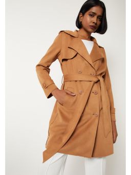 max - Women Textured Trench Overcoat