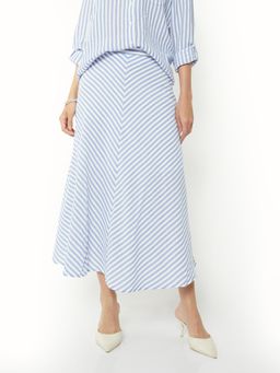 max - Women Striped A-Line Skirt