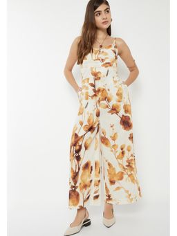 max - Women Floral Printed Sleeveless Jumpsuit