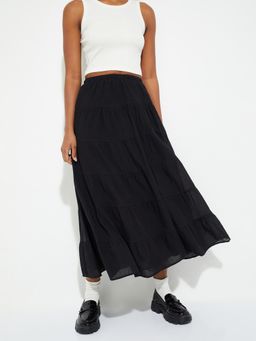max - Women Solid Tiered Skirt