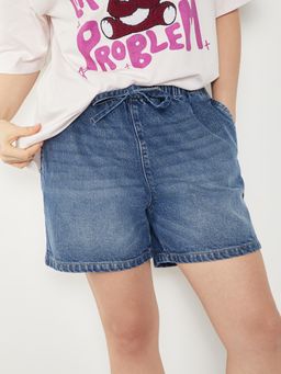 max - Women Solid Denim Shorts