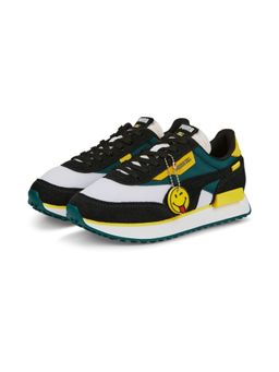 Puma - Future Rider Smiley World Jr Kids Black Casual Shoes