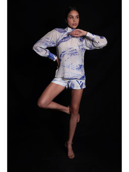 Seesa - Lunar Rock Floral Printed Top