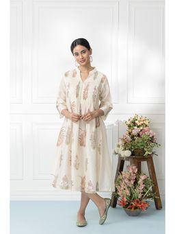 SMRITI GUPTA - Chanderi Hand Block Printed Dress