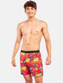 Bummer - Multi-Color Mens Printed Micro Modal Boxers Underwear Ultra Soft & Breathable