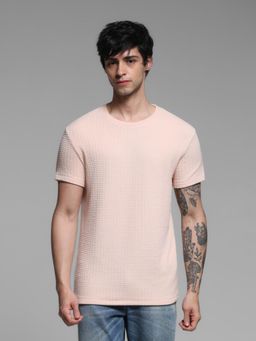 Jack & Jones - Pink Slim Fit T-Shirt