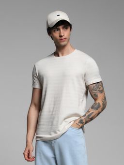 Jack & Jones - Beige Slim Fit T-Shirt