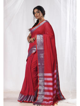 Unnati Silks - Pink Pure Handloom Narayani Cotton Saree with Unstitched Blouse