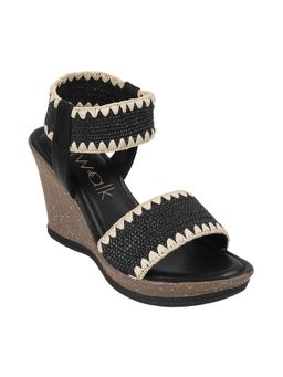 Catwalk - Black Causal Women Wedges Heels