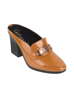 Catwalk - Tan Causal Women Mules Heels