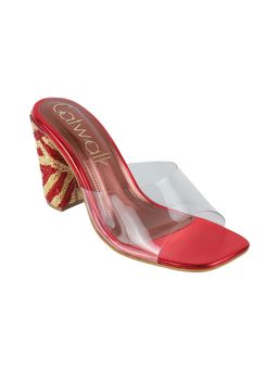 Catwalk - Red Causal Women Sandal Heels
