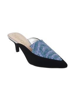 Catwalk - Blue Causal Women Mules Heels