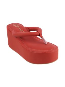 Catwalk - Red Causal Women Sandal Heels