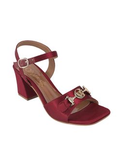 Catwalk - Maroon Causal Women Sandal Heels