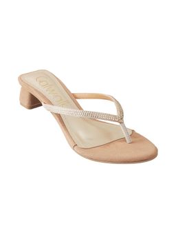 Catwalk - Gold Causal Women Sandal Heels