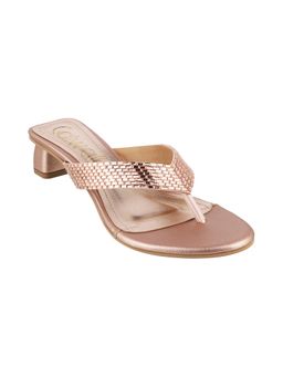Catwalk - Rose Gold Causal Women Sandal Heels