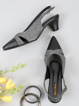 Flat n Heels - Black Women Mules Heels
