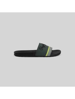 Pepe Jeans - Black Graphic Print Beach Sliders