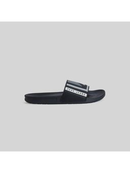 Pepe Jeans - Black Graphic Print Beach Sliders