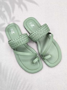 The Madras Trunk - Atlas Sandals In Green