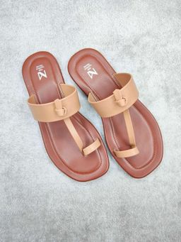 The Madras Trunk - Perrin Sandals In Brown and Tan