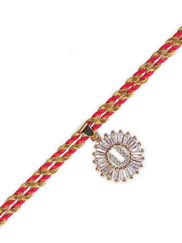 Digital Dress Room - Personalised Name Letter U Bhaiya Rakhi