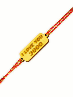 Digital Dress Room - Designer Fancy Superhero I Love You 3000 Bhaiya Rakhi