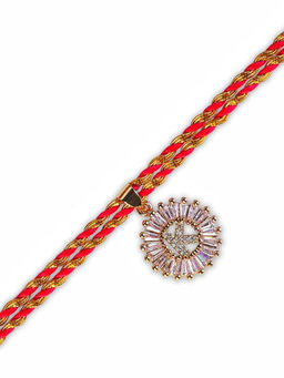 Digital Dress Room - Personalised Name Letter K Bhaiya Rakhi