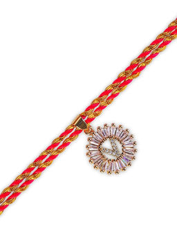 Digital Dress Room - Personalised Name Letter V Bhaiya Rakhi