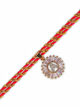 Digital Dress Room - Personalised Name Letter A Bhaiya Rakhi