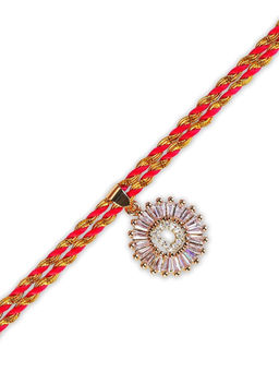 Digital Dress Room - Personalised Name Letter D Bhaiya Rakhi