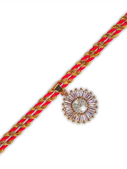 Digital Dress Room - Personalised Name Letter M Bhaiya Rakhi
