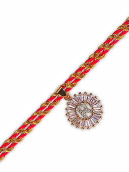 Digital Dress Room - Personalised Name Letter R Bhaiya Rakhi