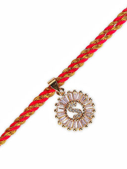 Digital Dress Room - Personalised Name Letter S Bhaiya Rakhi