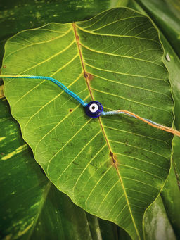 Digital Dress Room - Evil Eye Rakhi Designs Round Shape Pendant Mauli Raksha Bandhan