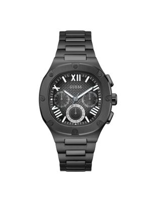 Guess Orologio Uomo GW0572G3: Il Classico Headline Che Non Passa Mai Di Moda, Look Nero E Bracciale - 5