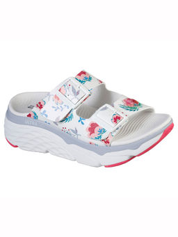 SKECHERS - MAX CUSHIONING WILD FLOWER White Slipper