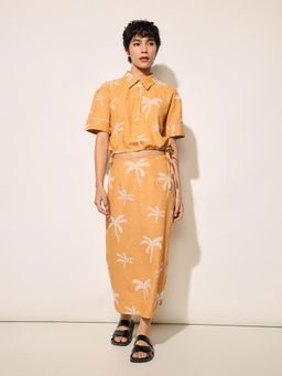 ONLY - Women Light Orange Printed Regular Fit Co-Ord Set