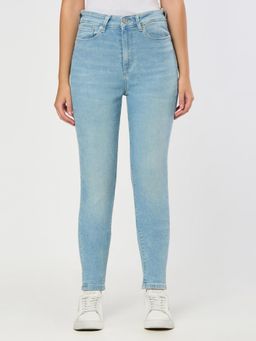 Pepe Jeans - Women Light Blue Solid Skinny Jeans