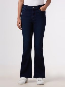 Pepe Jeans - Women Navy Blue High Rise Stretchable Jeans