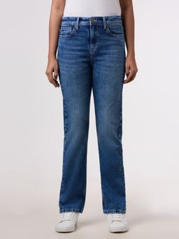 Pepe Jeans - Women Blue Straight Fit Stretchable Jeans
