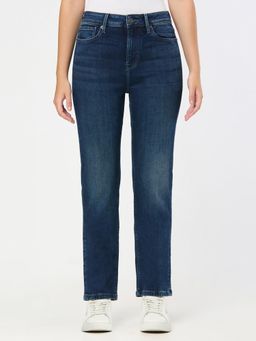 Pepe Jeans - Women Blue Straight Fit Stretchable Jeans