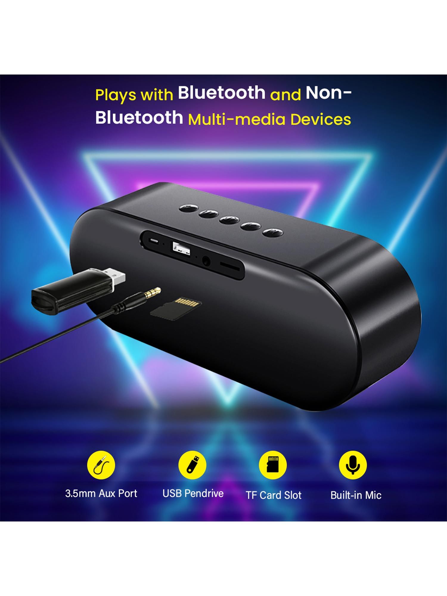 Buy pTron Fusion 10W BT5.0 Wireless 