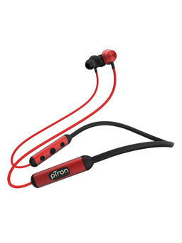 pTron - InTunes Ultima BT5.0 Wireless Headphones with 18Hrs Playback & Deep Bass (Black & Red)